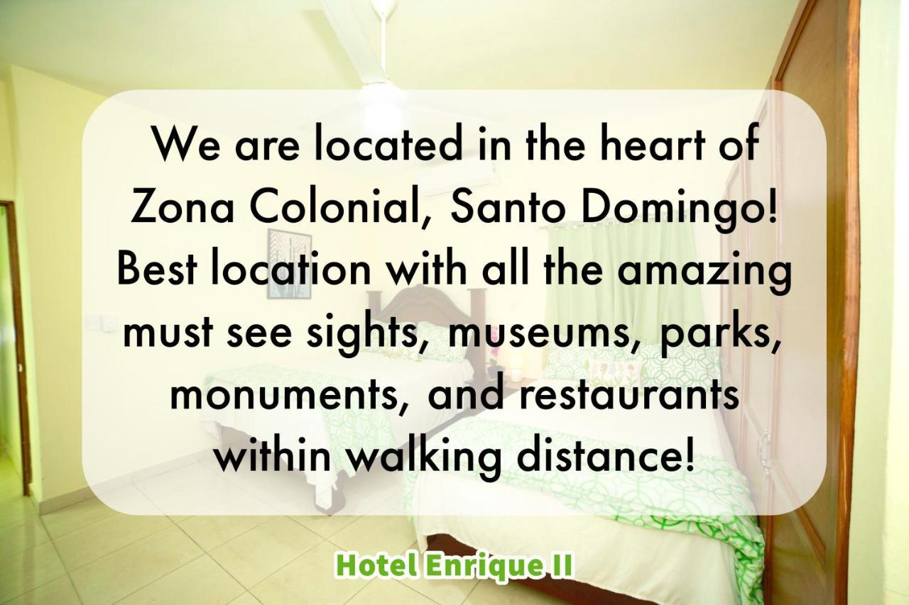 Hotel Enrique II Zona Colonial Vista Al Malecon Santo Domingo Eksteriør billede