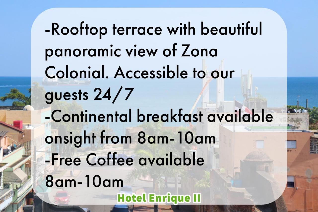 Hotel Enrique II Zona Colonial Vista Al Malecon Santo Domingo Eksteriør billede